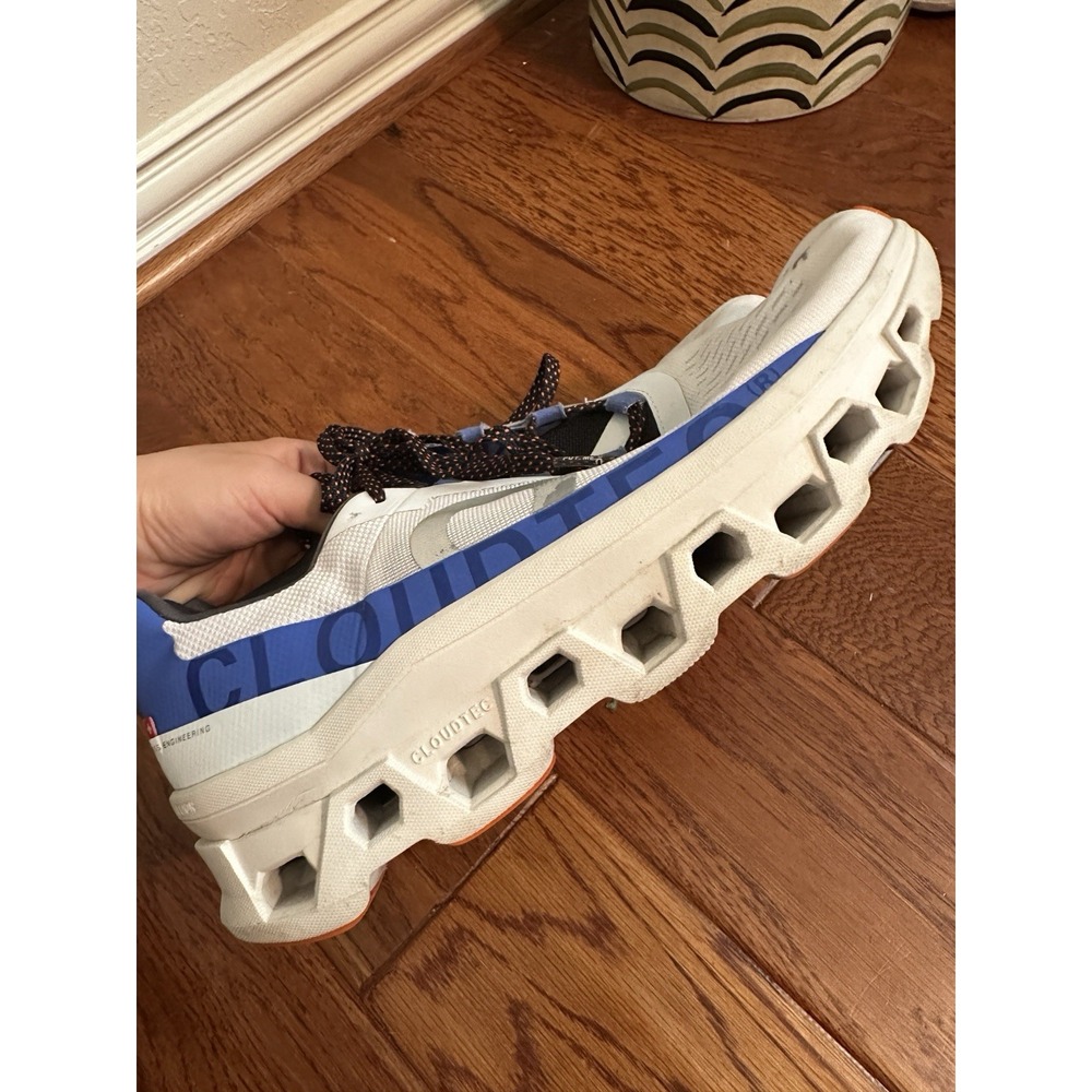 On Cloudmonster Mens 10.5 Frost Surf Blue Running Shoes 61.98653